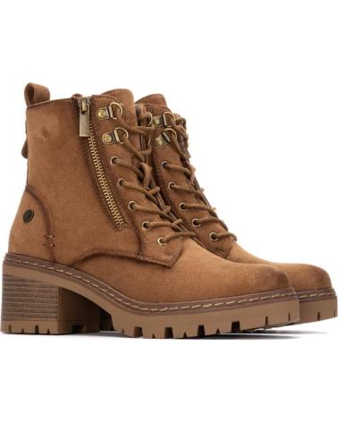 BOTTINES REFRESH 173022 TAUPE À LACETS ET FERMETURE ÉCLAIR TAUPE