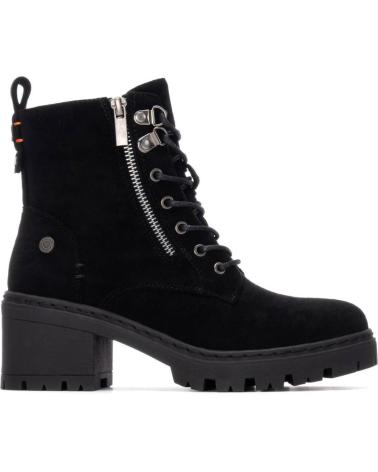 BOTINS REFRESH 173022 PRETAS COM ATACADORES E FECHO ÉCLAIR NEGRO