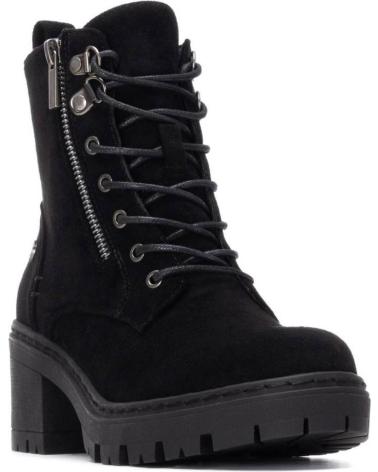 BOTINS REFRESH 173022 PRETAS COM ATACADORES E FECHO ÉCLAIR NEGRO
