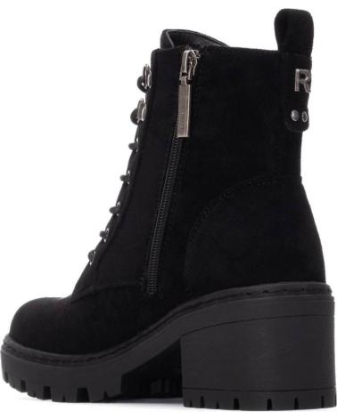 BOTINS REFRESH 173022 PRETAS COM ATACADORES E FECHO ÉCLAIR NEGRO
