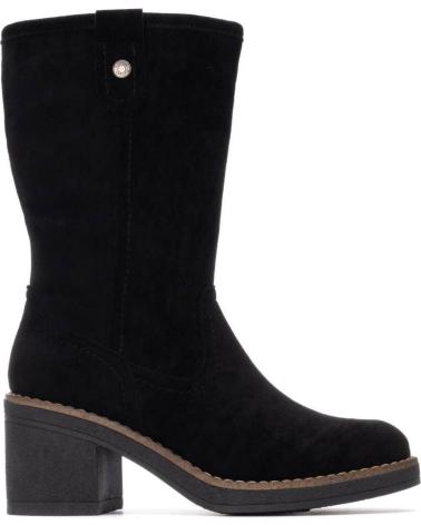 BOTA REFRESH 173040 PRETA - ESTILO CASUAL COM SALTO LARGO NEGRO