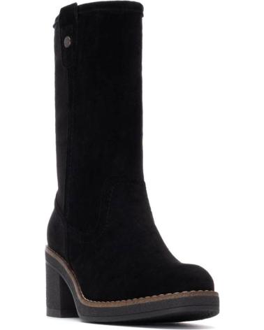 BOTA REFRESH 173040 PRETA - ESTILO CASUAL COM SALTO LARGO NEGRO