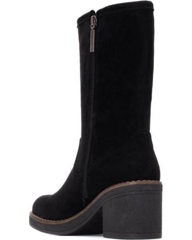 BOTA REFRESH 173040 PRETA - ESTILO CASUAL COM SALTO LARGO NEGRO