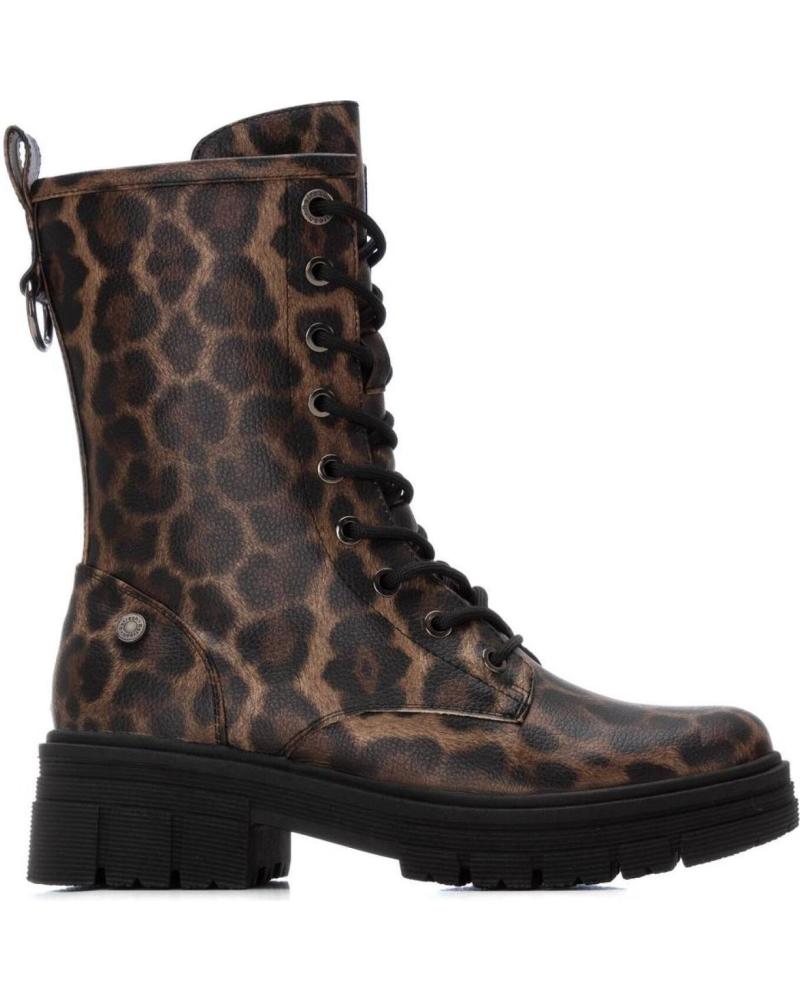 BOTA MILITAR REFRESH 173083 ESTAMPA LEOPARDO - ESTILO ROCKER COM ATACADORES LEOPARDO