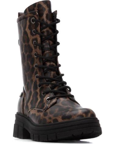 BOTA MILITAR REFRESH 173083 ESTAMPA LEOPARDO - ESTILO ROCKER COM ATACADORES LEOPARDO
