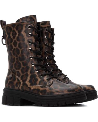 BOTA MILITAR REFRESH 173083 ESTAMPA LEOPARDO - ESTILO ROCKER COM ATACADORES LEOPARDO
