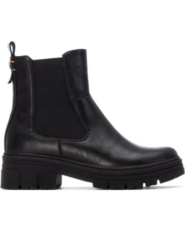 BOTA CHELSEA REFRESH 173084 PRETA - PLATAFORMA TRATORADA E ZÍPER LATERAL NEGRO