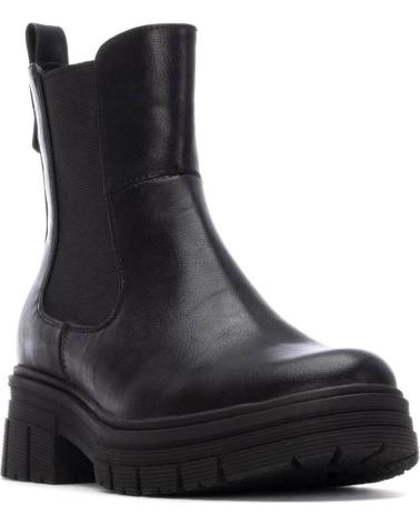 BOTA CHELSEA REFRESH 173084 PRETA - PLATAFORMA TRATORADA E ZÍPER LATERAL NEGRO
