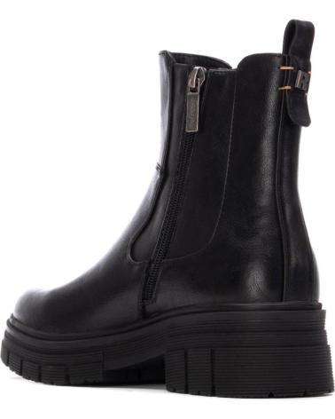 BOTA CHELSEA REFRESH 173084 PRETA - PLATAFORMA TRATORADA E ZÍPER LATERAL NEGRO