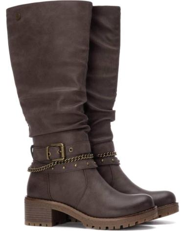 BOTAS REFRESH 173248 CASTANHAS COM CORRENTE E FIVELA MARRON