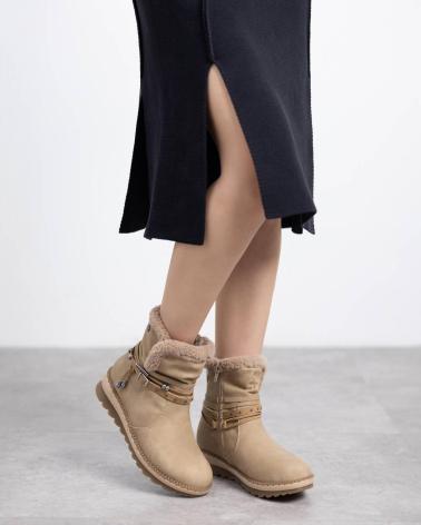 BOTA DE NEVE REFRESH 173250 BEGE PARA MULHER BEIGE