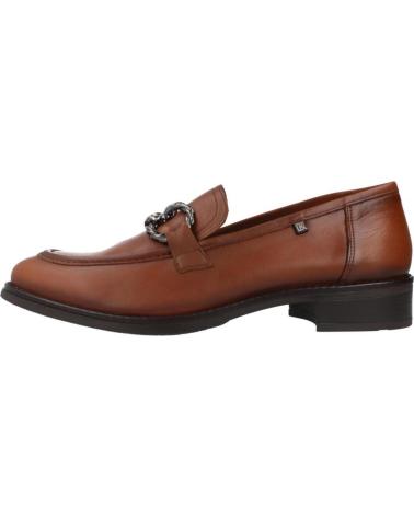 FLUCHOS MOCASINES MUJER DORKING BY MODELO D9117 COLOR MARRON CUERO