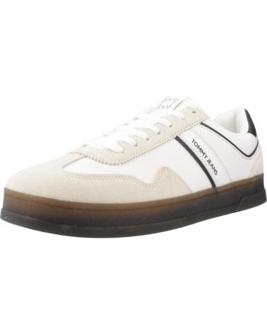 TOMMY HILFIGER ZAPATILLAS HOMBRE MODELO THE GREENWICH LEATHER COLOR BLANCO BDS