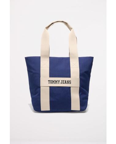SAC CABAS TOMMY JEANS RETRO COOL BLEU C67 C67