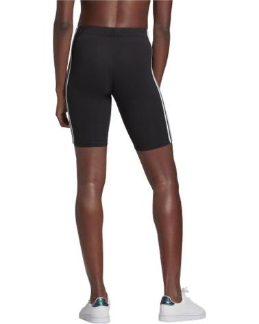 LEGGINGS CORTI ADIDAS 3 STRISCE NERO NEGRO