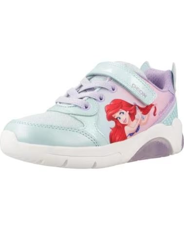 GEOX J FADINLIGHT GIRL FREIZEIT-SNEAKER MIT KLETTVERSCHLUSS FÜR MÄDCHEN GRÜN C3B8R