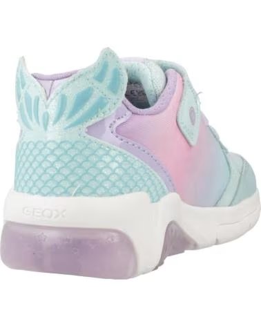 GEOX J FADINLIGHT GIRL FREIZEIT-SNEAKER MIT KLETTVERSCHLUSS FÜR MÄDCHEN GRÜN C3B8R