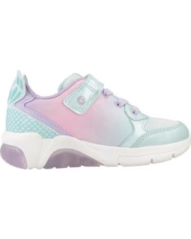 GEOX J FADINLIGHT GIRL FREIZEIT-SNEAKER MIT KLETTVERSCHLUSS FÜR MÄDCHEN GRÜN C3B8R