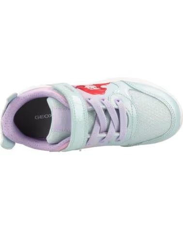 GEOX J FADINLIGHT GIRL FREIZEIT-SNEAKER MIT KLETTVERSCHLUSS FÜR MÄDCHEN GRÜN C3B8R