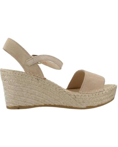 VIDORRETA 37900SRDO - KEILSANDALETTEN ESPADRILLE HELLBRAUN SAND ARENA