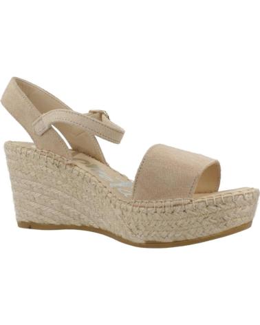 VIDORRETA 37900SRDO - KEILSANDALETTEN ESPADRILLE HELLBRAUN SAND ARENA