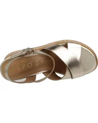 REPO SANDALES FEMME MODÈLE 63202R COULEUR OR PLATINE RÉF 938775 PLATINO