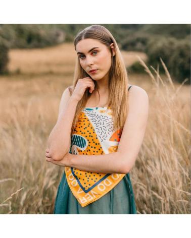 VERB TO DO PANUELOS MUJER MODELO CHECK MY EYES COLOR AMARILLO STMPD