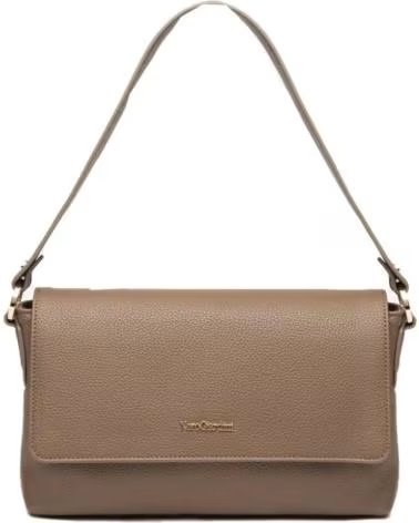 BORSA TOTE DONNA NERO GIARDINI MODELLO I544085D PELLE BEIGE 401