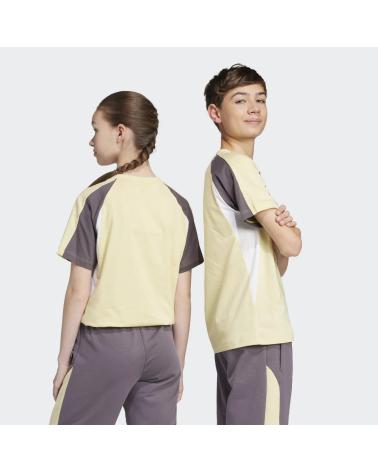 T-SHIRT ADIDAS MANGA CURTA JC9308 UNISSEX AMARELO AMARILLO