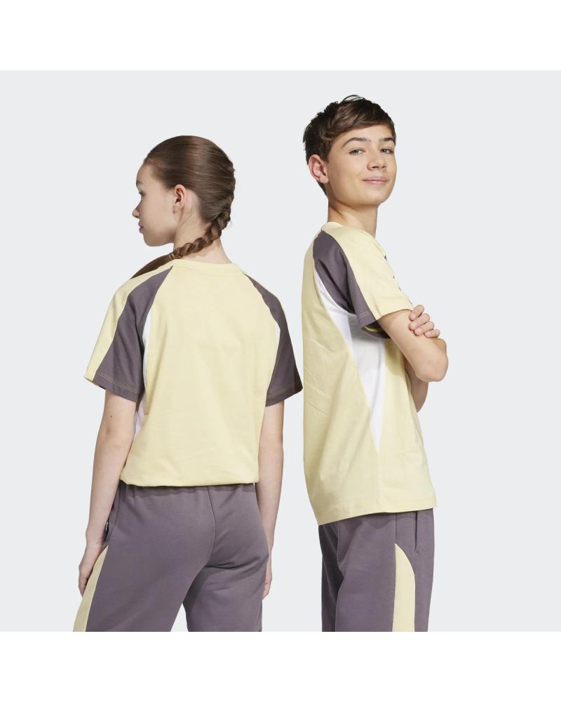 T-SHIRT ADIDAS MANGA CURTA JC9308 UNISSEX AMARELO AMARILLO