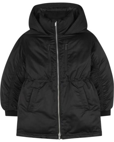 ABRIGO DKNY ACOLCHADO NEGRO CON CAPUCHA NAN