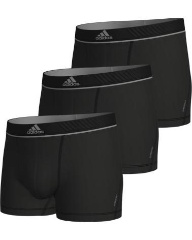 ADIDAS BOXER ADERENTI NERI - CONFEZIONE DA 3 NEGRO