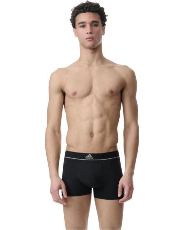 ADIDAS BOXER ADERENTI NERI - CONFEZIONE DA 3 NEGRO