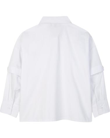 CAMICIA BIANCA DKNY CON COLLETTO CLASSICO E LOGO NAN