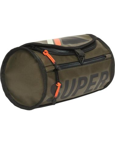 NECESER SUPERDRY BARREL EN VERDE OLIVA CON LOGO NAN