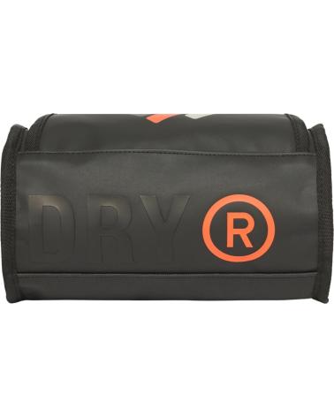 SUPERDRY BARREL WASH BAG IN BLACK WITH ORANGE DETAILS NAN