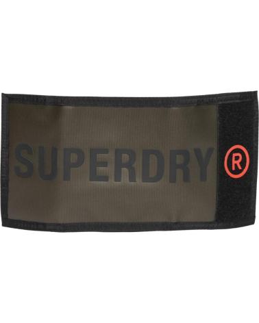CARTEIRA BIFOLD SUPERDRY COM LOGÓTIPO GRANDE - VERDE CAQUI NAN