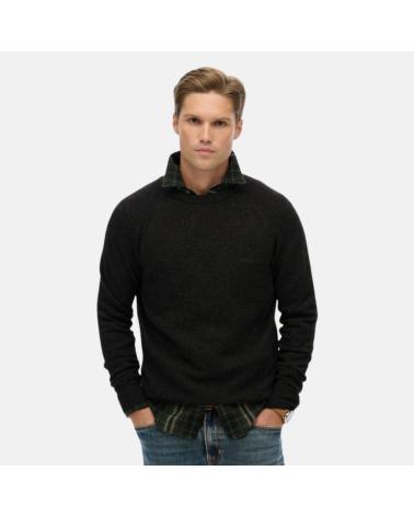 JERSEY SUPERDRY DE CUELLO CREMALLERA - NEGRO CLÁSICO NAN
