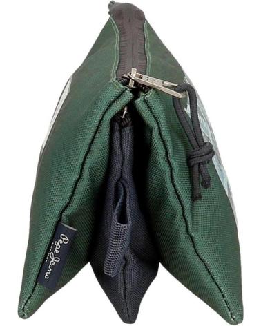 PEPE JEANS GREEN TOILETRY BAG WITH UNION JACK DESIGN NAN