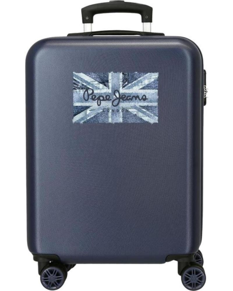 VALIGIA RIGIDA CABINA PEPE JEANS BLU MARINO UNION JACK NAN