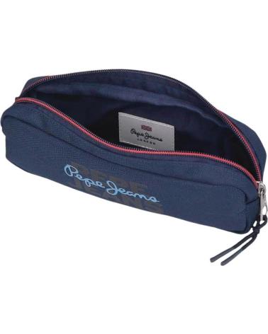 PEPE JEANS LONDON LOGO WASH BAG PENCIL CASE NAVY BLUE NAN