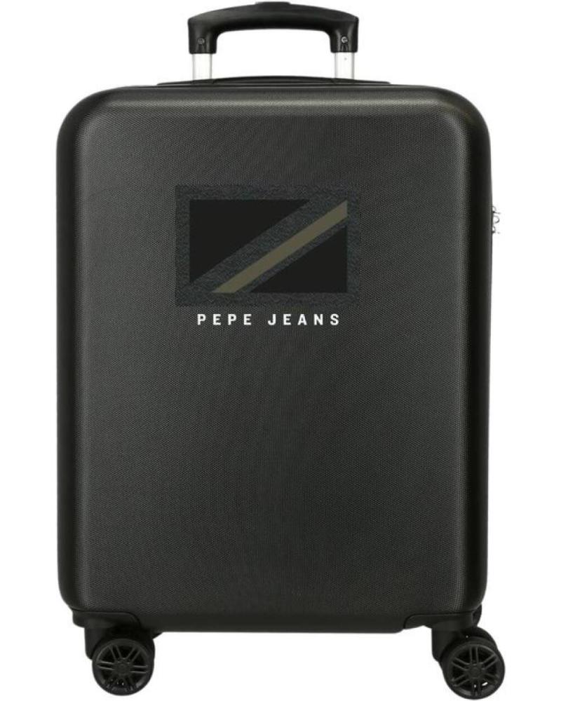 VALIGIA CABINA RIGIDA PEPE JEANS NERA CON 4 RUOTE NAN