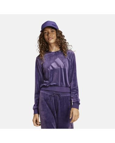 ADIDAS PURPLE VELVET SWEATSHIRT FOR GIRLS NAN
