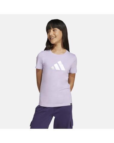 T-SHIRT MANCHES COURTES ADIDAS POUR FILLE LILAS NAN
