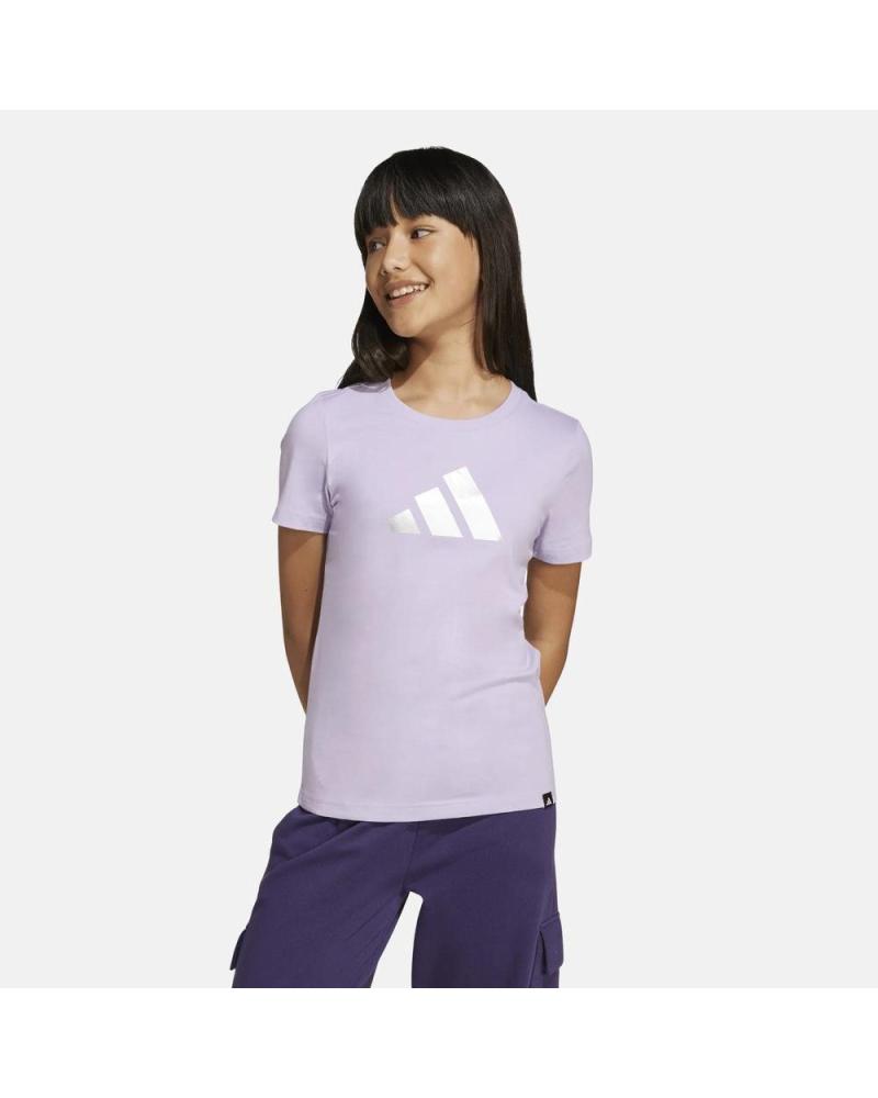 T-SHIRT MANCHES COURTES ADIDAS POUR FILLE LILAS NAN