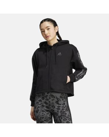 FELPA CON CAPPUCCIO ADIDAS NERA NAN