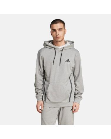 FELPA CON CAPPUCCIO ADIDAS GRIGIA DA UOMO NAN