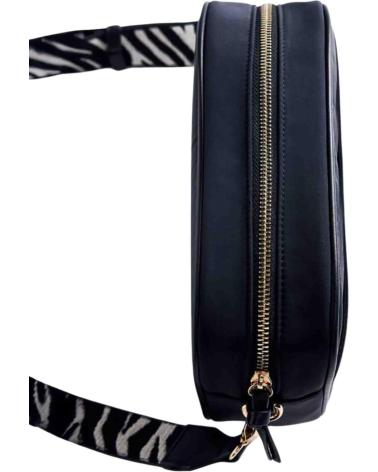 BOLSA A TIRACOLO GIOSEPPO AZUL MARINHO COM ALÇA ESTAMPADO ZEBRA NAN