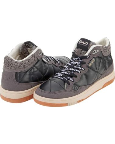 BOTTINES URBAINES DUUO 'NAN' MONTANTES GRIS FONCÉ NAN