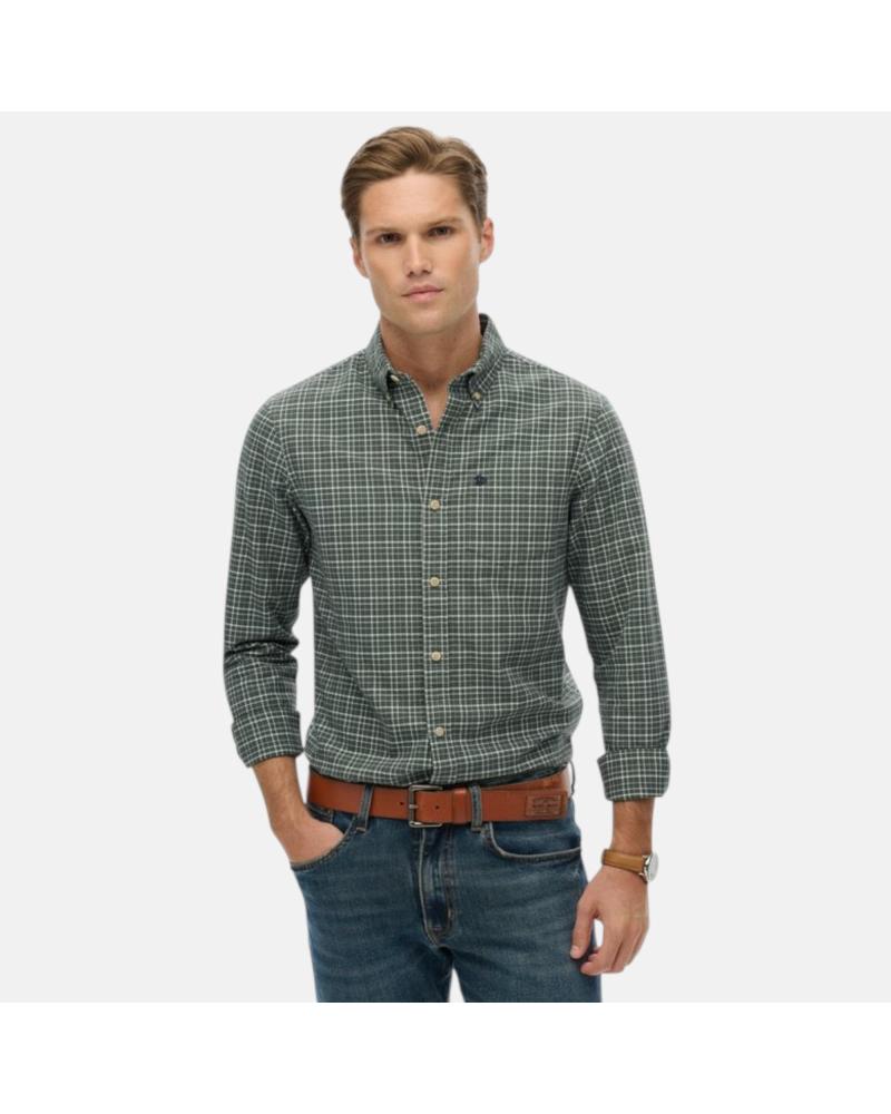 SUPERDRY GREEN PLAID SHIRT NAN